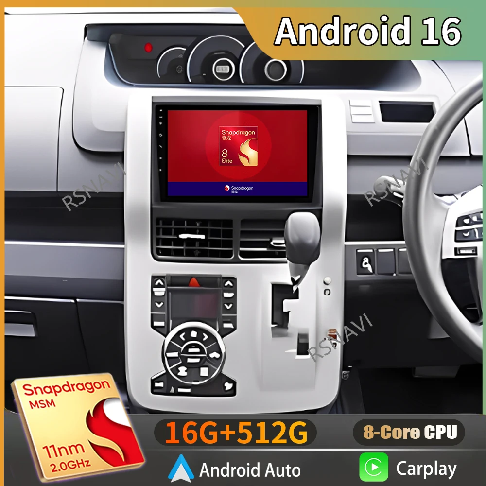 

Android 16 Carplay Auto 2K Screen Car Radio Multimedia Player For Toyota Noah Voxy 2007 - 2013 Autoradio Stereo Snapdragon GPS