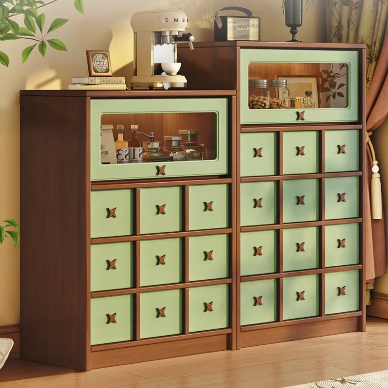 French vintage chest of drawers Solid wood bedroom storage cabinet next to the sofa three, four or five chest of drawers