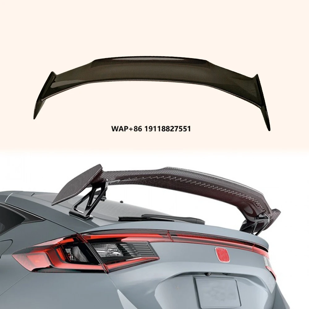 

For Type R FL5 2022+ MD Style Hon Red Carbon Fiber Rear Trunk Spoiler Wing