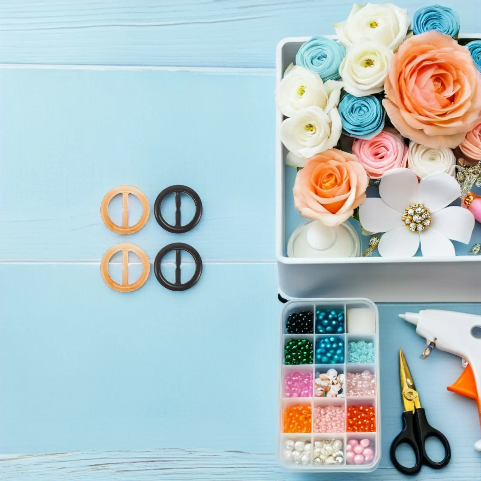 

30 шт. круглых зажимов-пряжек для ветровок, регулируемые тройные застежки-слайдеры, зажимы для футболок, кольца для шарфов, фурнитура для одежды