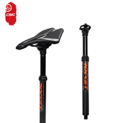 CNC Bicycle Seatpost Adjustable 100mm Travel MTB Dropper Seat Post 27.2/30.9/31.6mm Bike Seatpost External Routing