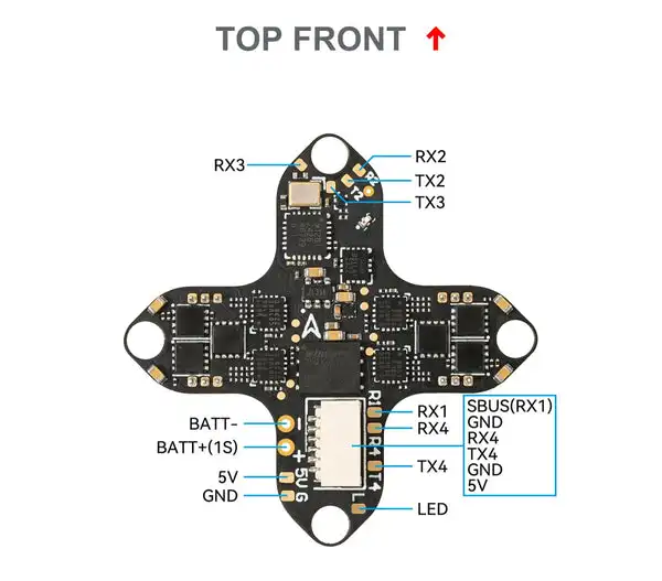 BETAFPV Matrix 1S Brushless FC - 3IN1/4IN1, Exclusivamente compatível com Meteor75 Pro O4 e Meteor65 Pro O4 FPV Drone