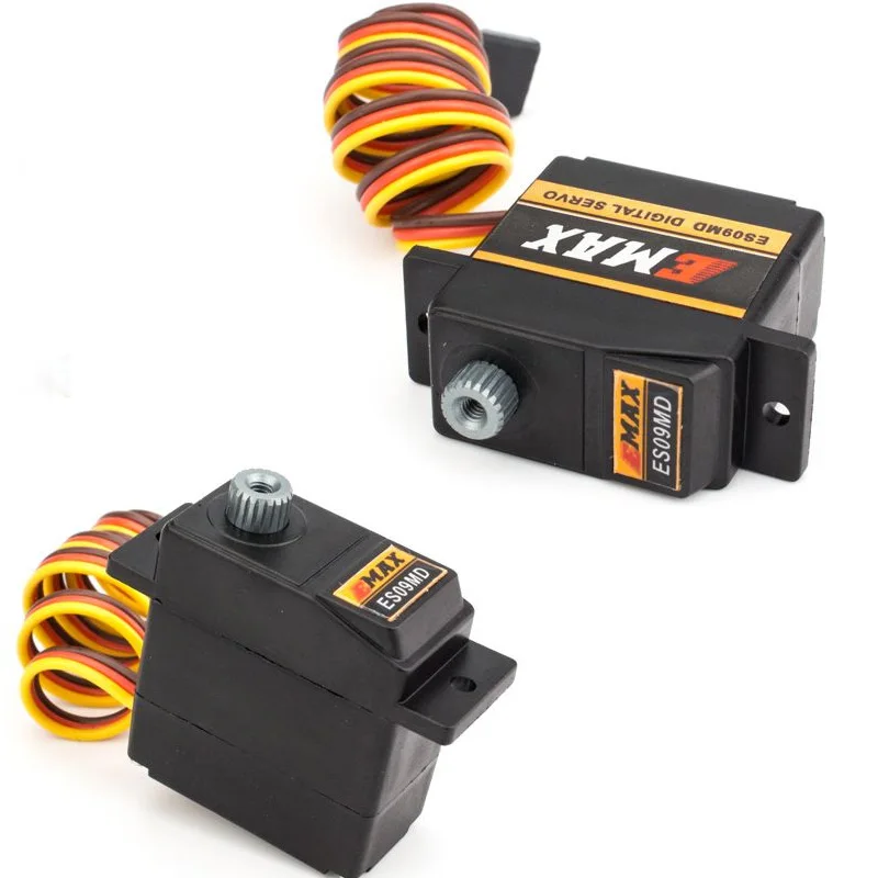 ES09MD EMAX Metal Gear Digital Servo Dual Bearing Swash Plate Servo Fit TREX 450 RC Helicopter Replacement for ES08 Series Servo view 4