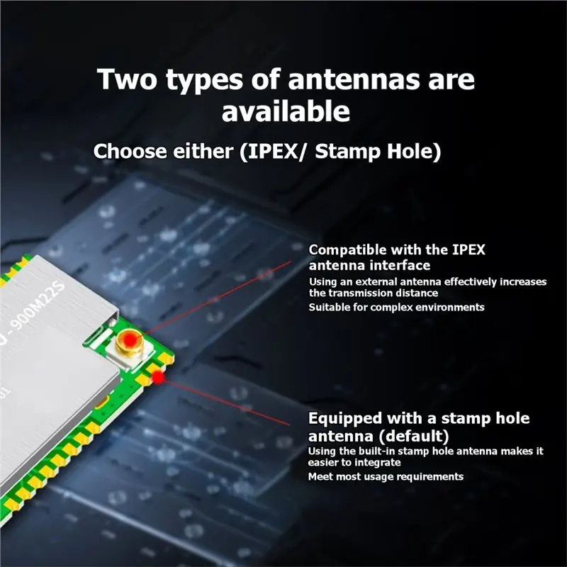 DX-LR30 SX1262 Chip Development Board Lora Module SX1262 RF Module UART Lora Spread Spectrum Technology 8Km 22Dbm