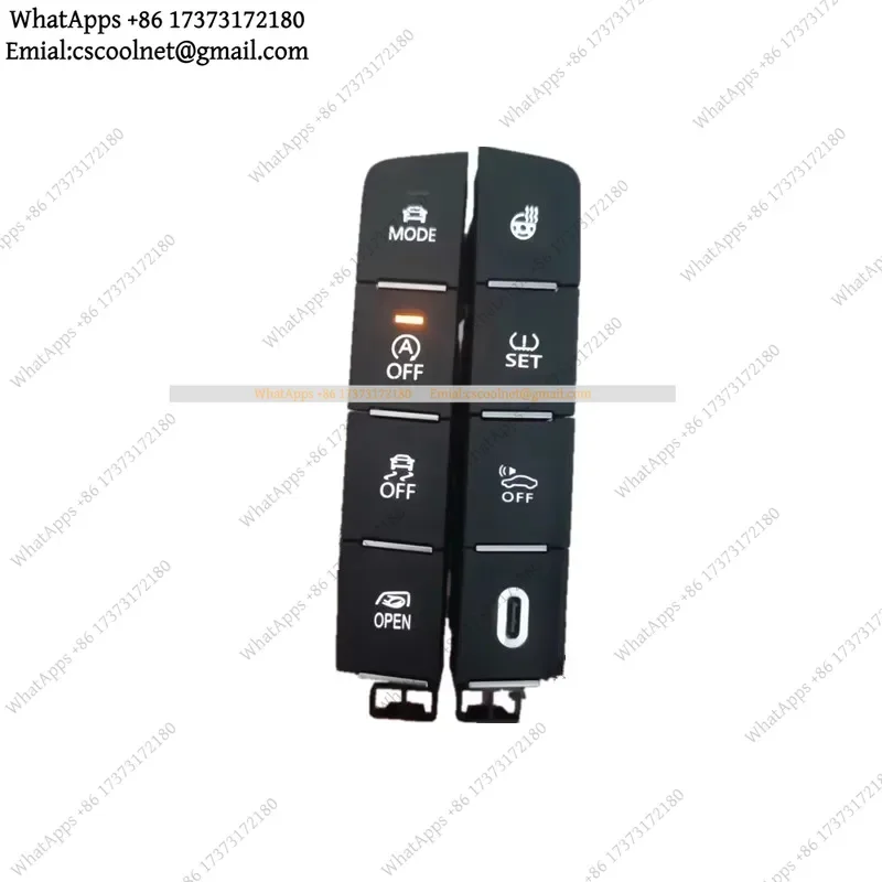 JS03 SET Start Stop ESP Button Heating Type C Charging Button for VW Passat B8 CC