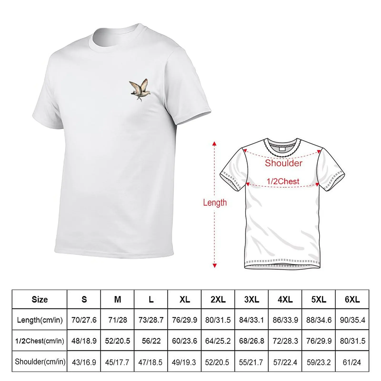 Storm petrel T-Shirt Anti-Wrinkle Short Sleeve T-Shirt