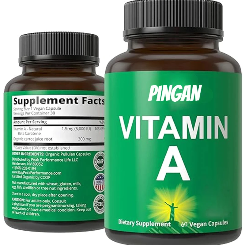 

Organic Vitamin A Capsules Are High-efficiency Vitamins Made From Organic Carrot Juice. Suitable for Immunity, Skin, and Eyes.