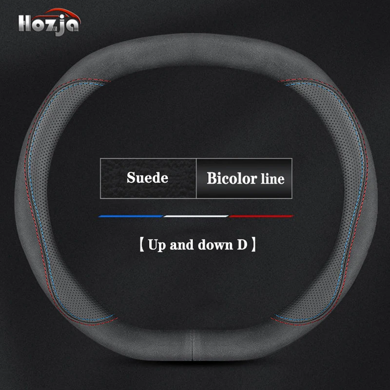 Leather Car Steering Wheel Cover for Citroen C4X C5X C5 Aircross e-Berlingo C4 2021 2022 2023 2024 Auto Interior Accessories