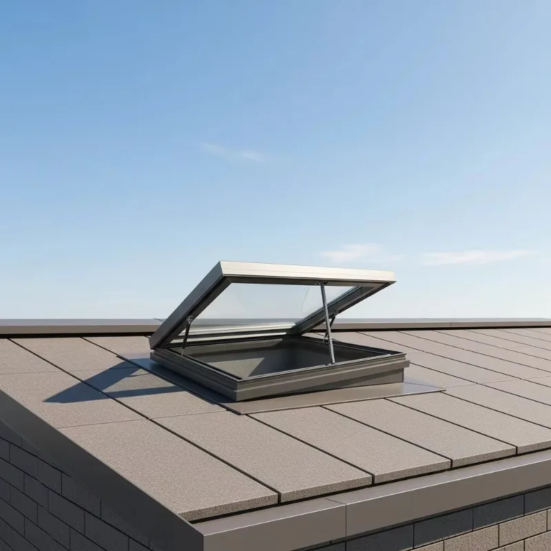 Casement Skylight Aluminum Profile Double Glazed Window For Houses Sash Kitchen Window Thermal Break Soundproof Waterproof