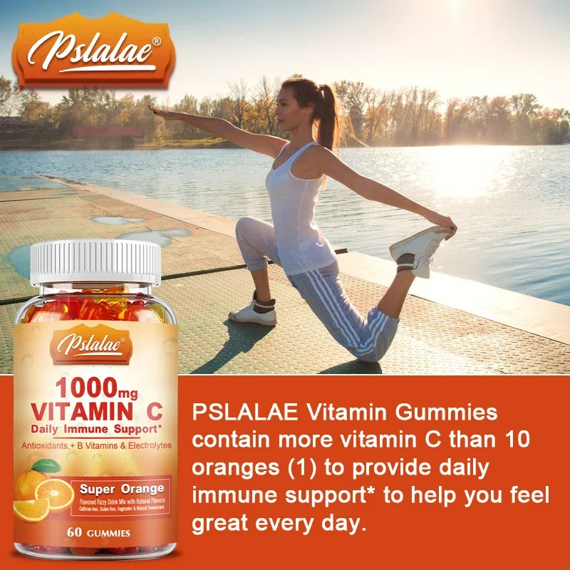 Vitamin C Gummies 1000 Mg - Multivitamin with Electrolytes To Provide Immune Support To Skin