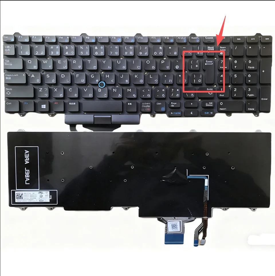 Japan Layout for Dell Latitude 5580 5550 E5550 E5570 E5580 5590 5591 Precision M3510 M3520 M3530 P48F P60F keyboard no backlight