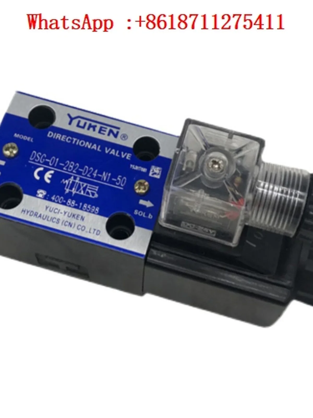 YUKEN DSG-01-3C2/3C4/2B2-D24/A240 plug type DSG solenoid directional valve