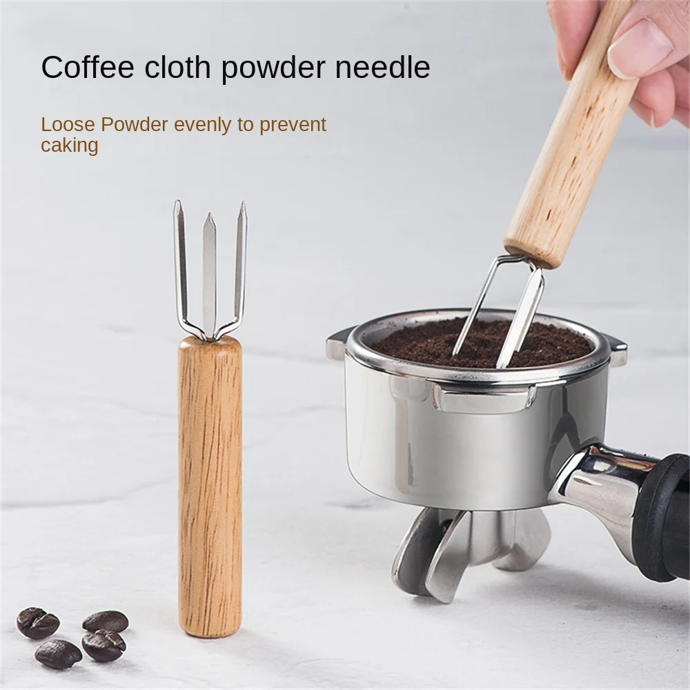 Powder Disperser Non Rusting Preventing Agglomeration Coffee Cloth Powder Needle Uniform Powder Dispersion Disperser Coffee Set