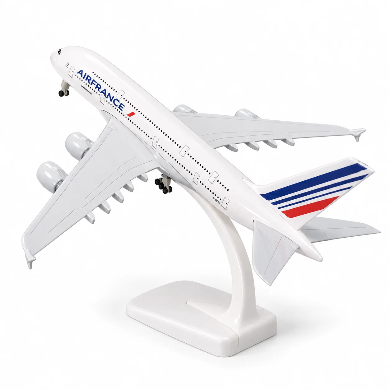 Airbus A380 Air France 20cm Diecast Metal Plane Model Toy with Stand Landing Gear Collectible Gift Desk Decor for Aviation