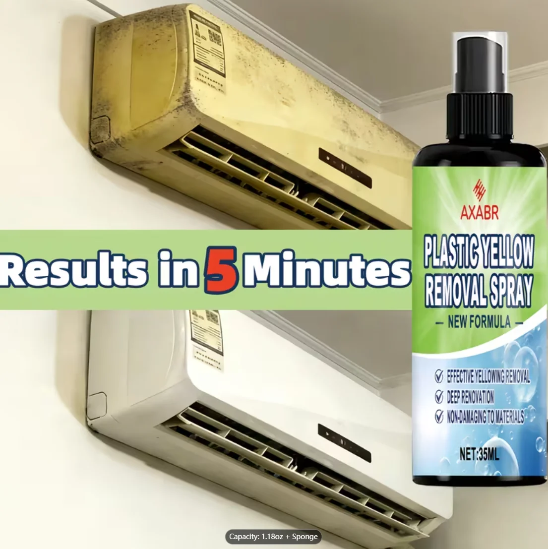 Household & Automotive Multi-Purpose Plastic Restoration & Yellowing Remover Spray - Powerful and Safe Formula, 100ml