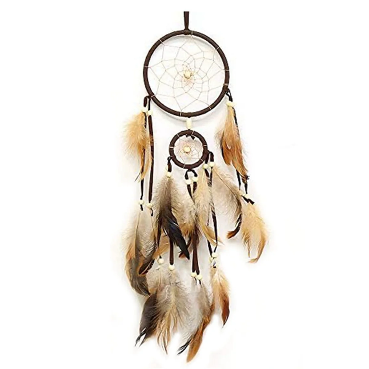 Dream Catcher Brown Decorative Dream Catcher Living Room Dream Catcher for Wall Hanging, Decoration, Festival, Gift