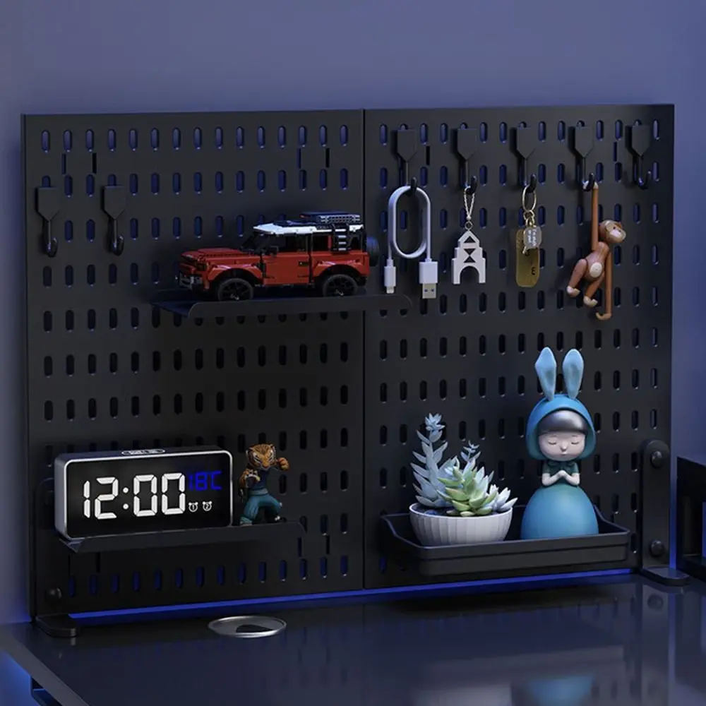 Plastic No-Punch Hole Board Wall-Mounted Nordic Gaming Room Storage Wall Simple Esports Storage Rack Action Figure