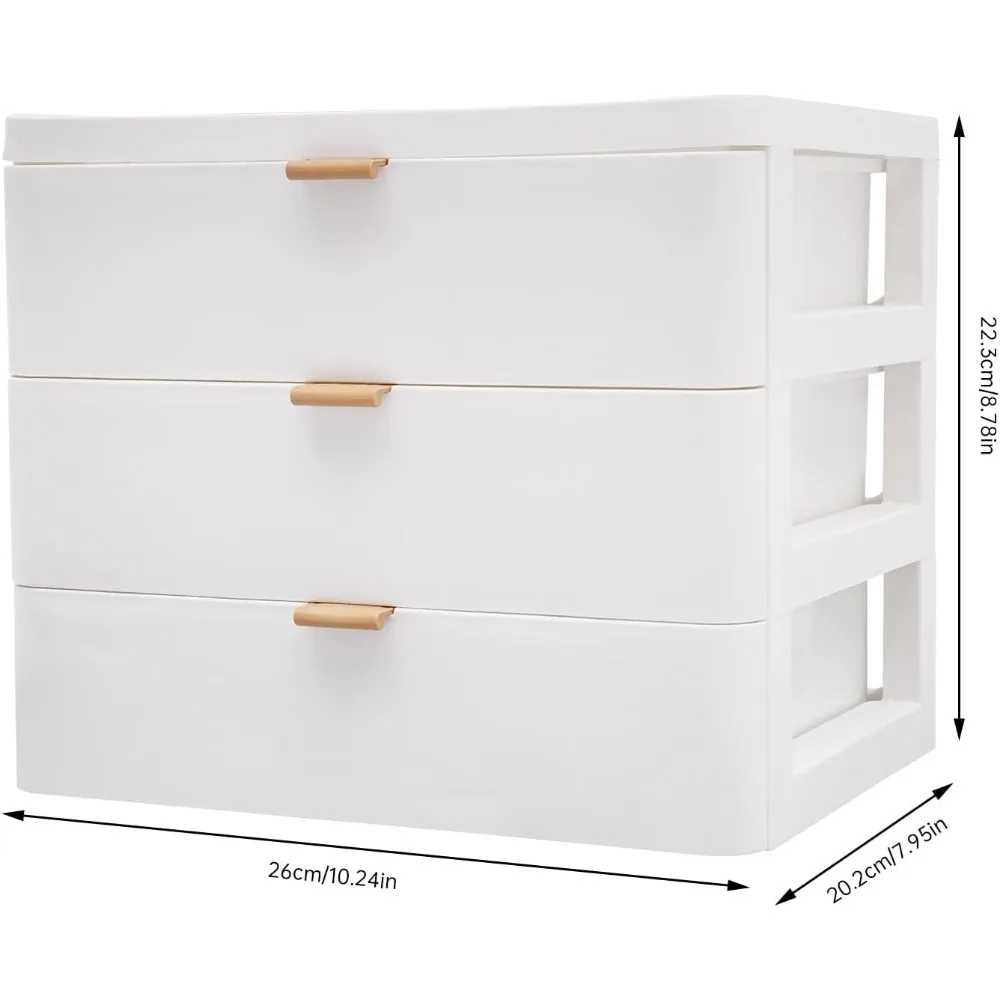 Organizador de mesa com gaveta e 4 gavetas para documentos, material de escritório, papelaria e acessórios de mesa