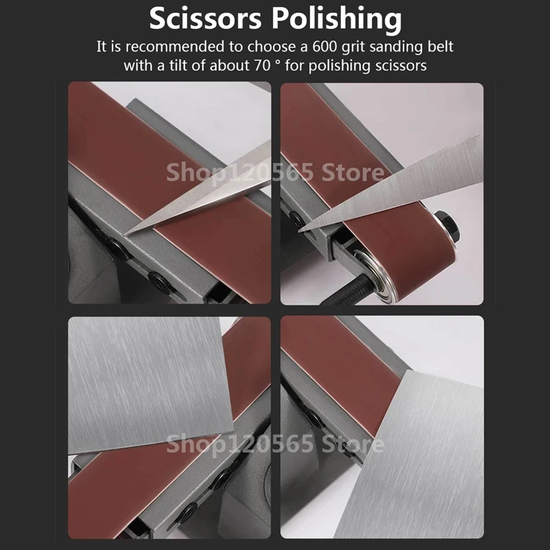 775/795 Motor Mini Belt Sander Electric Sanding Polishing Grinding Machine Adjustable Speed Multifunction Grinding Tool Set