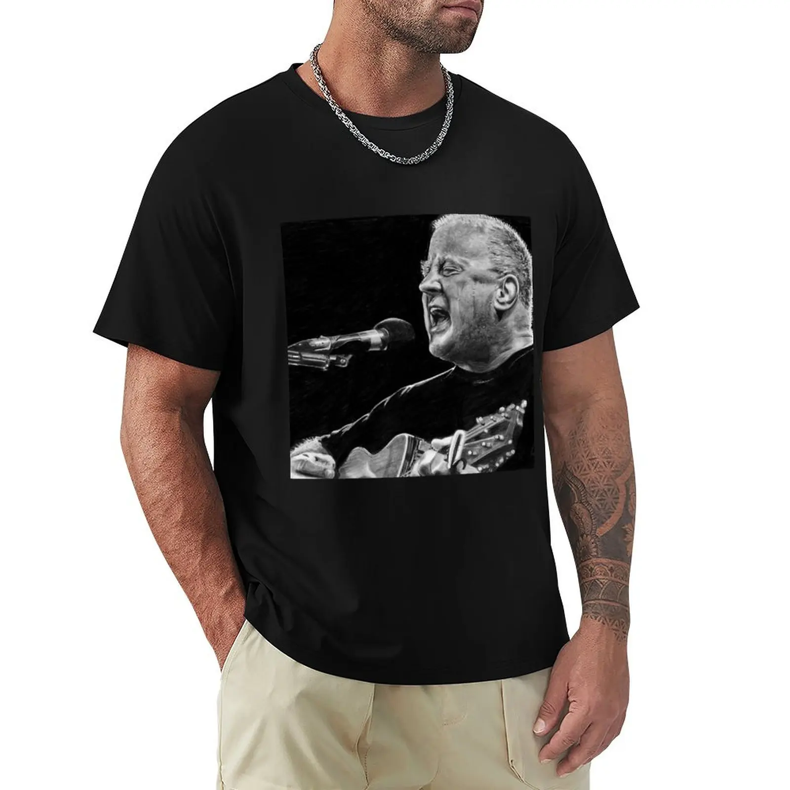 Christy Moore Acrylic Block T-Shirt Big and Tall Gym T-Shirt