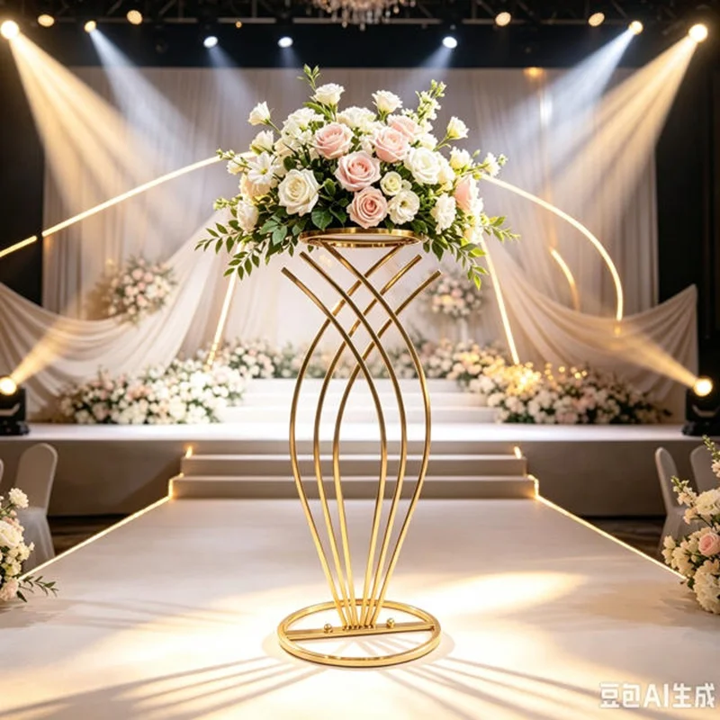 Elegant Wrought Iron Mermaid Flower Vase Sea Goddess Table Decor Wedding Aisle Marker Special Events Flower Stand