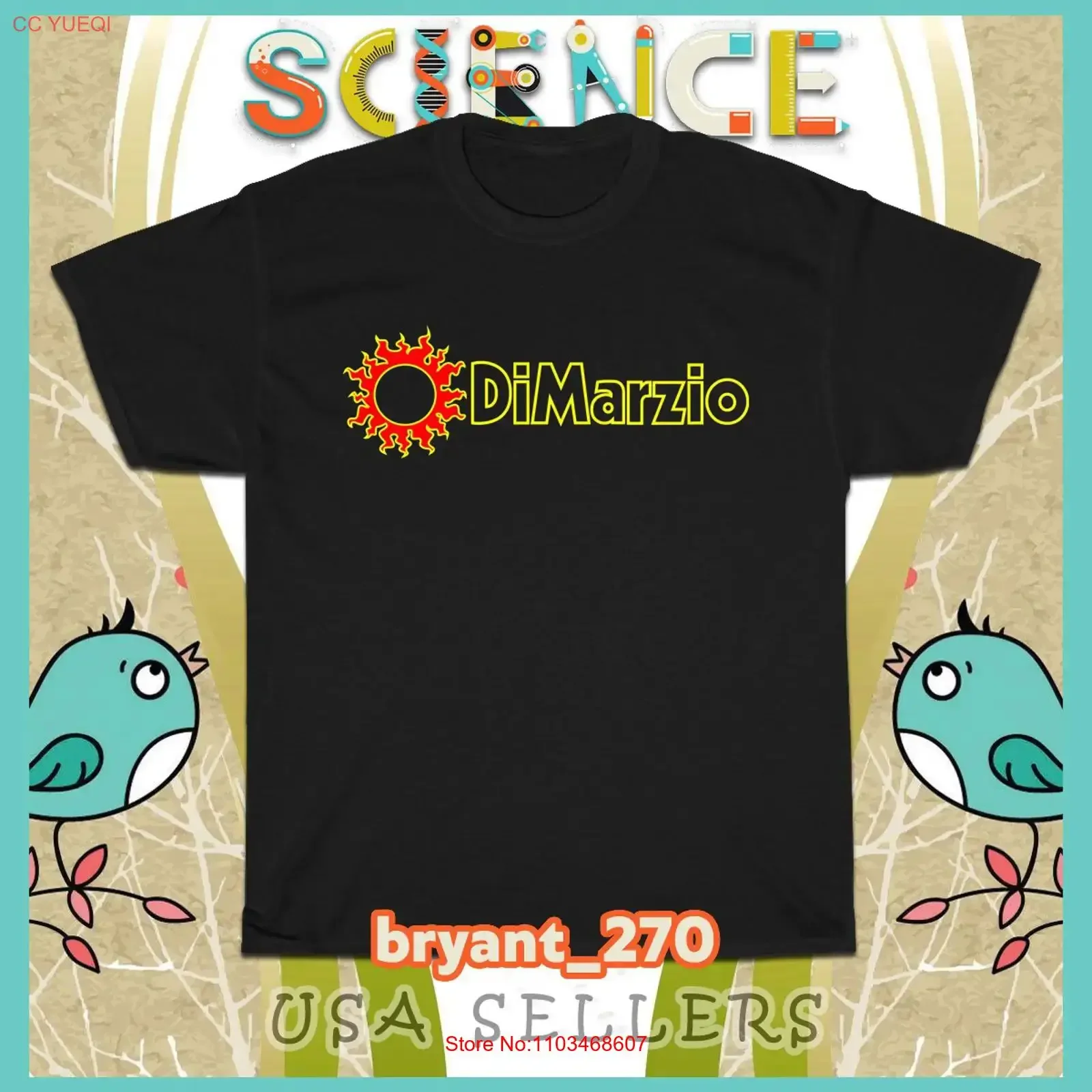 Nueva camiseta DiMarzio Guitars para hombre, talla americana S 5XL, estilo vintage lavado, para uso diario, ligeramente a la moda, estilo streetwear.