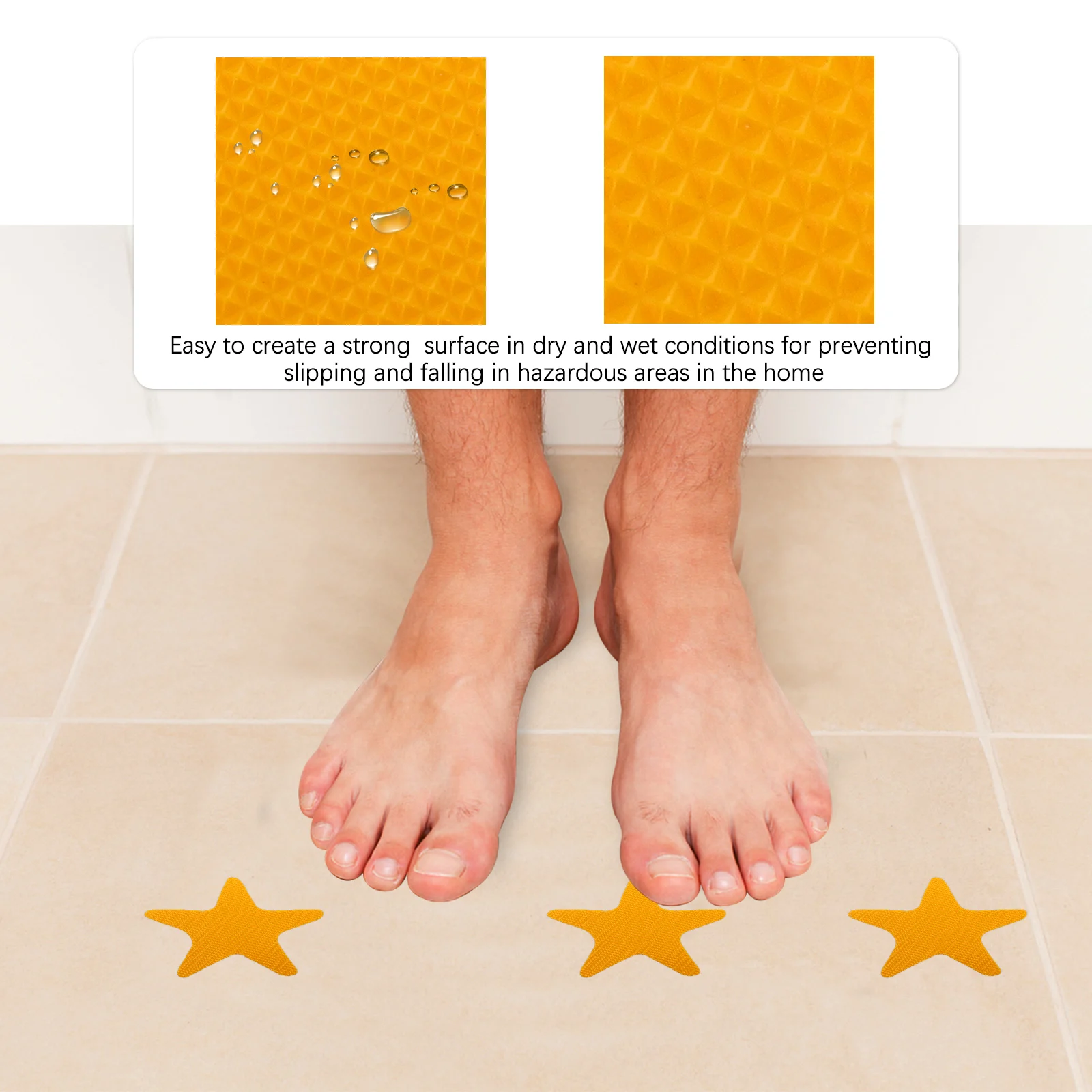 

20 Pcs Non Slip Stickers Bathroom Tub Bathtub Anti Skid for Pool Stairs Ladder Balcony Corridor Doorway PEVA Material