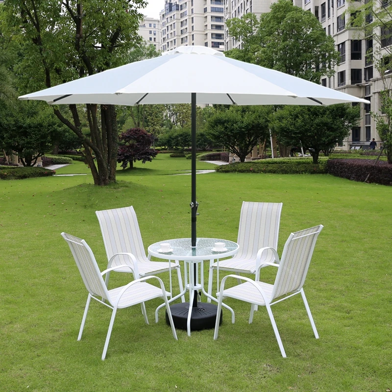 

Country Modern Outdoor Terrace Leisure Table Chairs Set Garden Balcony Courtyard Outdoor Luxury Table and Chair Tent Furniture