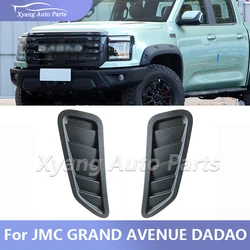 Hood Vents Mat Zwart 1 Paar Voor JMC GRAND AVENUE DADAO Motorkap Vent Lamellen Air Scoop Motorkap Vent Cover Decor