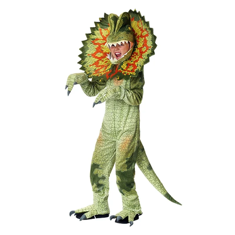 2024 nowość dzieci dinozaur kombinezon różowy dziewczyna Tilly the T-Rex dinozaur Dilophosaurus strój Cosplay chłopców kostium na Halloween