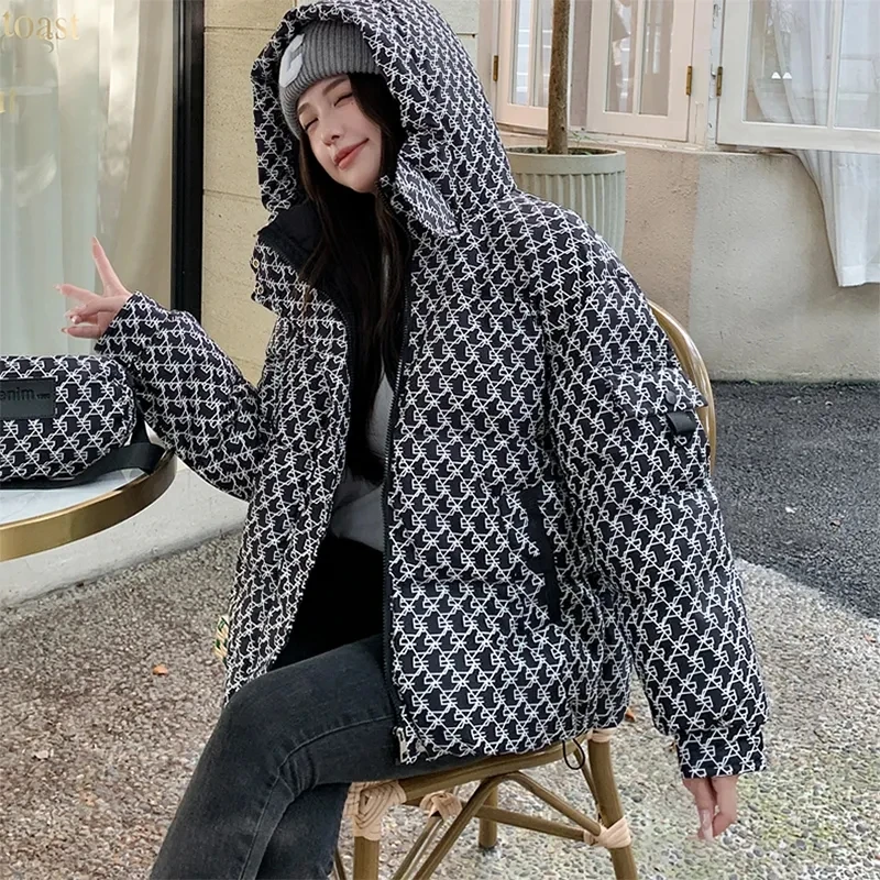 2024 New Winter Cotton Jacket Womens Down Cotton Coat Women Thicken Warm Cotton-Padded Coats Female Puffer Parkas Casual Outwea