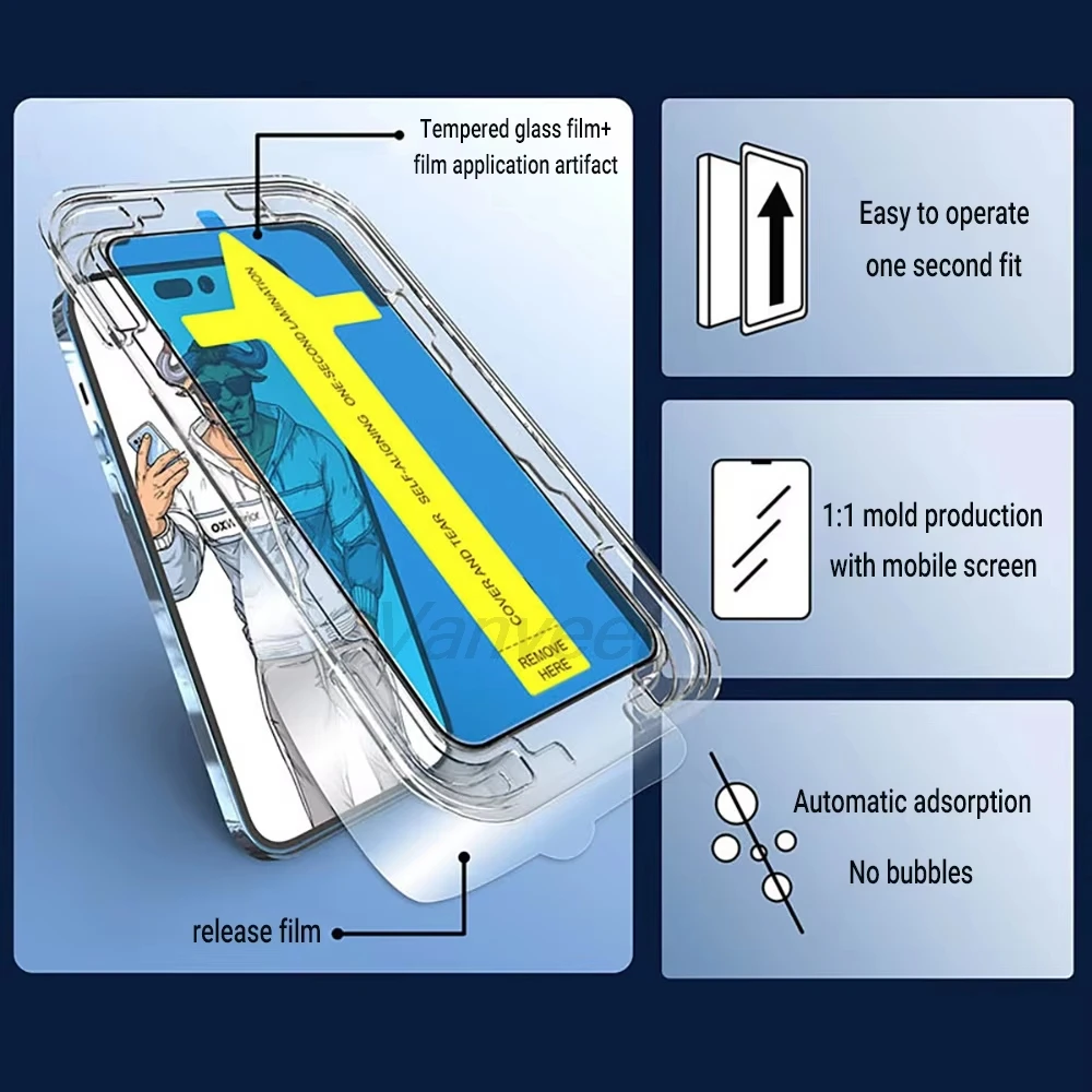 

1-4 шт. HD защитное стекло для экрана, простое в установке, для Samsung A56 5G A15 A16 A55 A17 A13 4G A05 A54 A32 A50 A51 A36 A35
