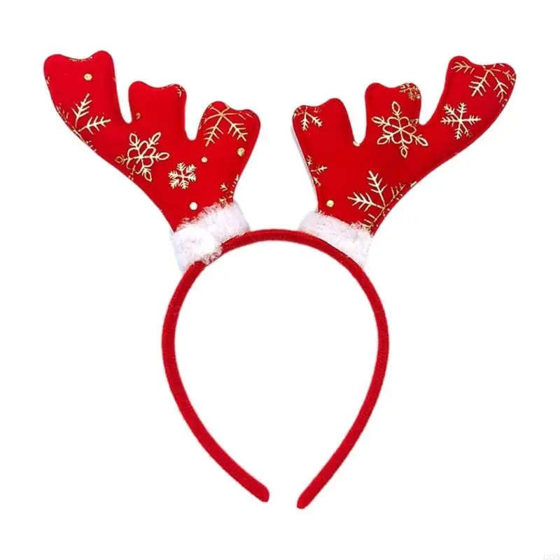 LXAD Plush Antler Hair Hoop Animal Reindeer Ears Headband Lovely Cartoon Party Prop