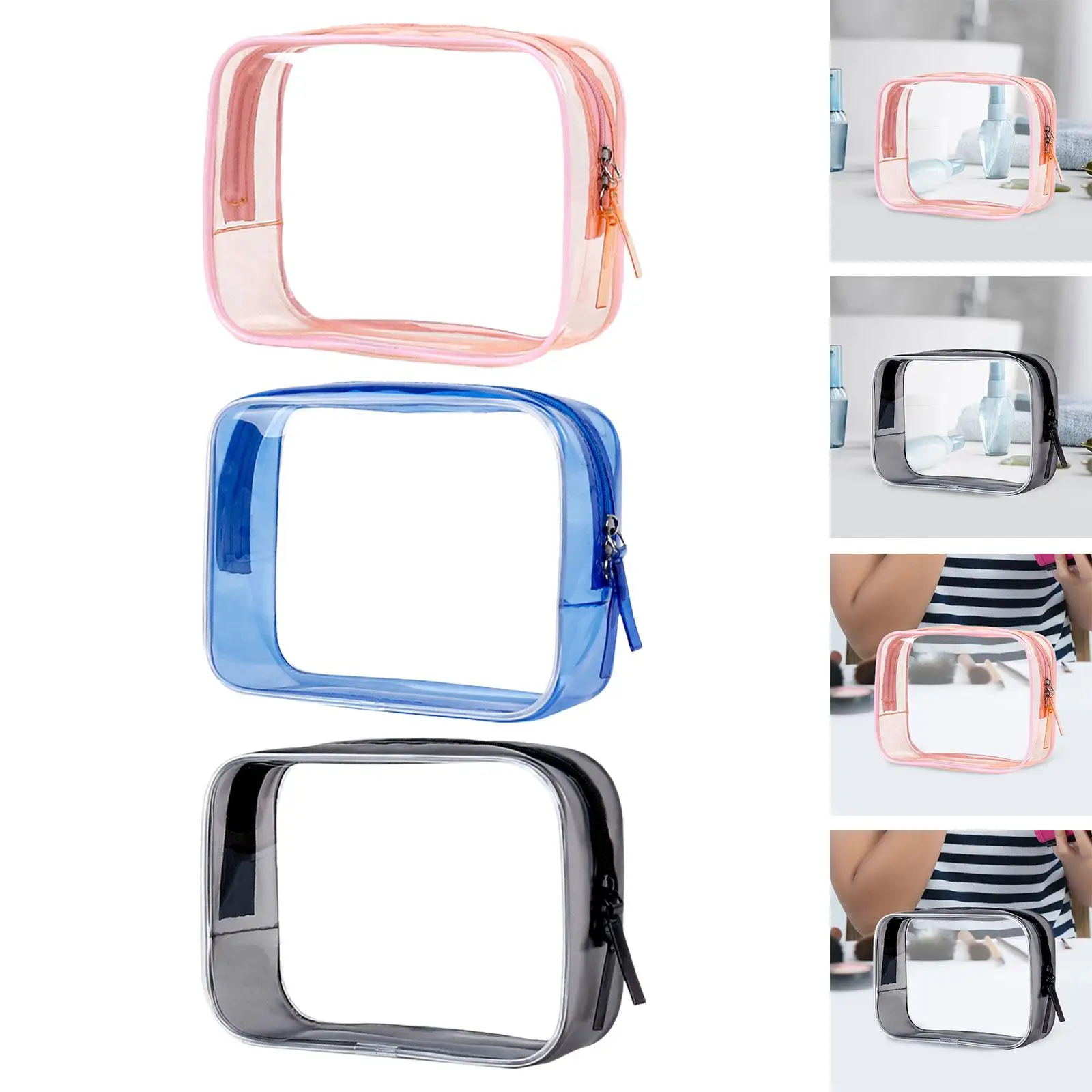 

Makeup Bag Travel Supplies Waterproof Clear Toiletries Accessories Make up Organizer Travel Cosmetics Storage Bag Men Women