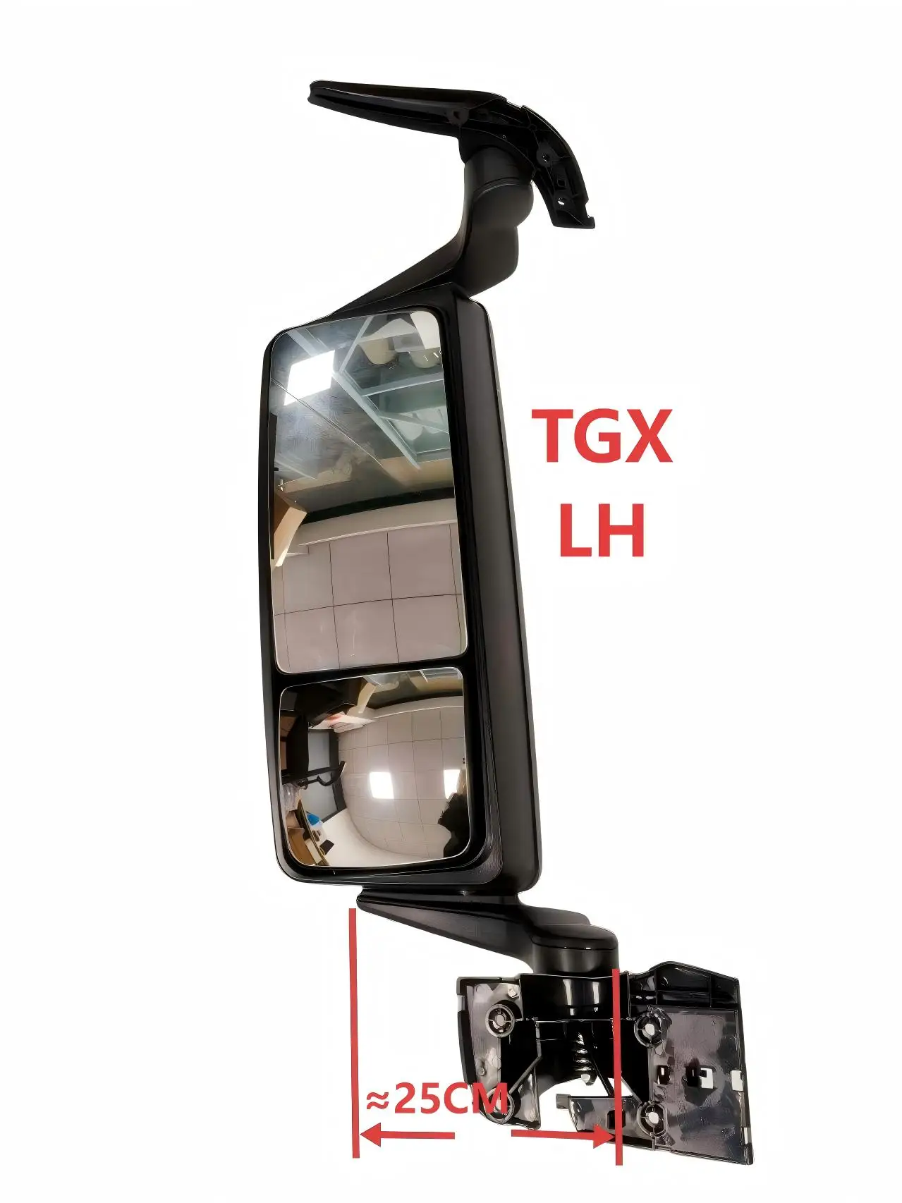 مناسبة لشاحنة MAN TGX مرآة الرؤية الخلفية بذراع قصير OE 81637306529 81637306560 81637306756 81637306531 81637306561 81637306765