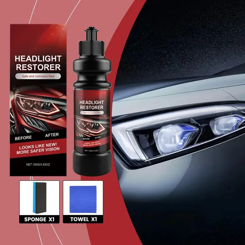 Car Headlight Polishing Cream Auto Headlight Restoration Repair Paste Professional Formula Restoration Cleaner For Truck