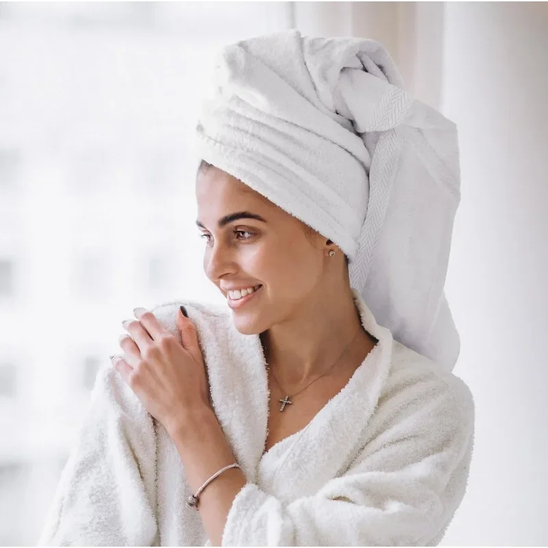 100% Cotton White 6 Pack Medium Bath Towel Set, Quick Dry, Super Absorbent, Light Weight, Soft Feel, Premium Towels for Hotel