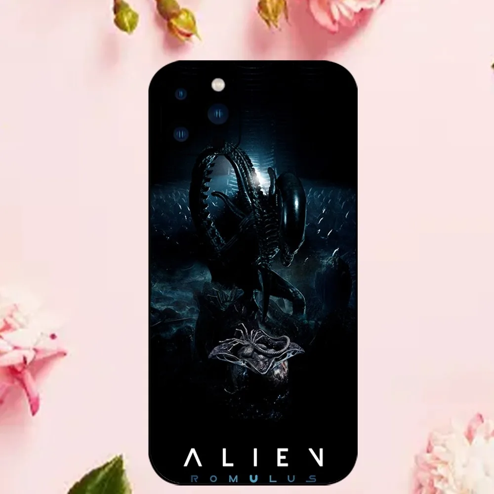 Miniso Alien Romulus Phone Case For iPhone 15 14 13 12 Mini 11 Pro Max X XR XS 8 SE Plus Shell