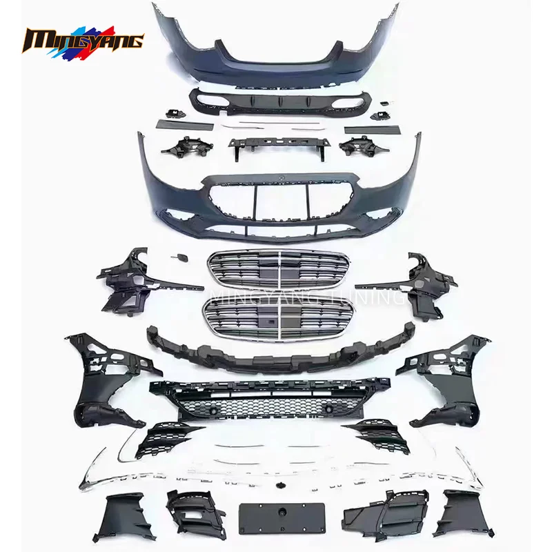

Modification PP Plastic W223 Upgrade to S450 Sport Design Old to New Car Bumpers Diffuser 2021+ Bodykit for Mercedes Benz W223 B