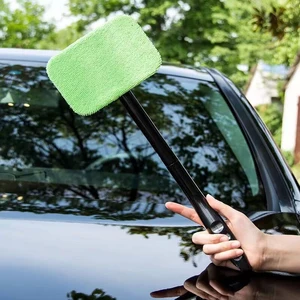 Car window cleaning, automatic, multifunctional interior glass cleaner, home glass cleaning brush, reusable cloth pillow 6 Main Sales Clean Glasses - №4