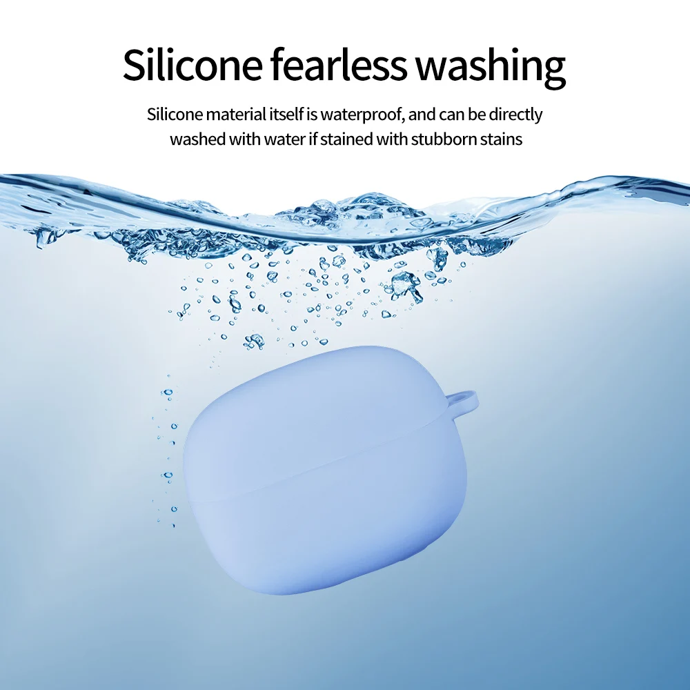 Per Xiaomi Redmi Buds 6 Buds6 Pro Custodia morbida in silicone Auricolare Bluetooth senza fili Custodia di ricarica lavabile Custodia protettiva