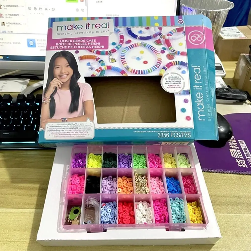 New PVC Click Bracelet Maker Kit Handmade DIY Jewelry Making Kit with Beads Beaded Beaded DIY Bracelet
