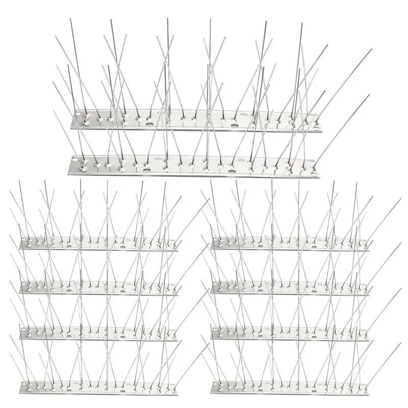 

Pigeon Spikes 10 Set Nest Prevention Spikes Stainless Steel Scare Devices For Protection And Security Garden Patio Window