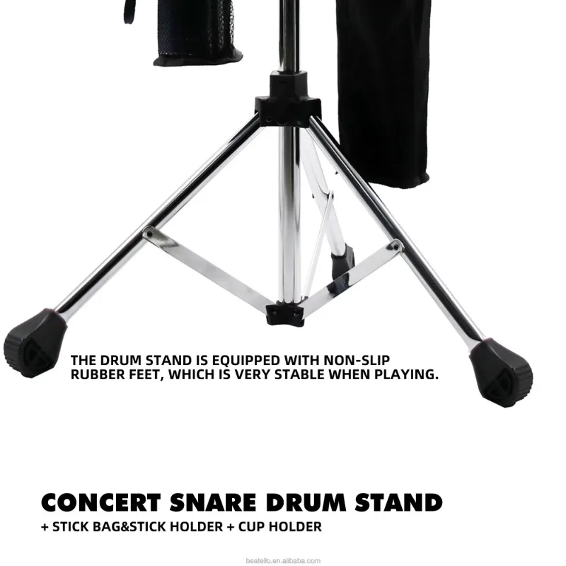 Multifunction Snare Drum Stand Drumstick Storage Folding Rack Adjustable Percussion Instrument Accessories