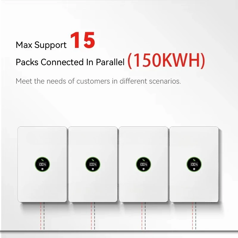 10KWh lithium iron phosphate 48v 200ah power wall  solar energy storage system backup  pack  solar