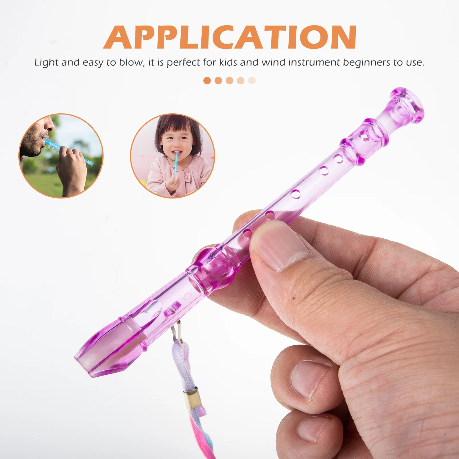 

20Pcs Mini Clarinet ABS 6-Hole Beginner Practice Clarinet for Kids Adults Musical Instrument Recorder Instrument for Children