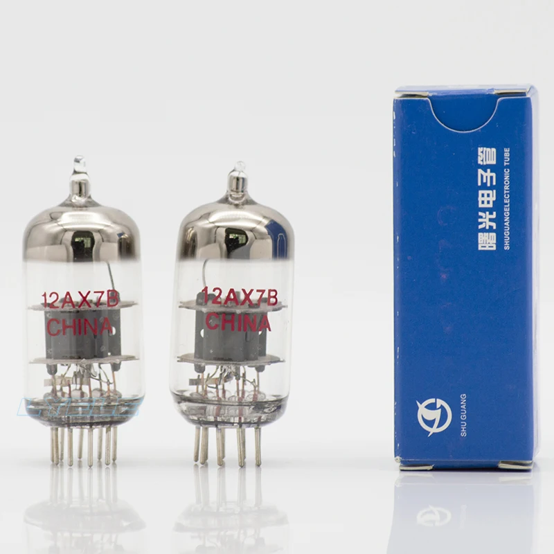 Shuguang 12AX7B 12AU7 Vacuum Tube Replaces ECC83 7025 6N4 Tubes Original Precision Pairing Applicable To Audio Amplifier