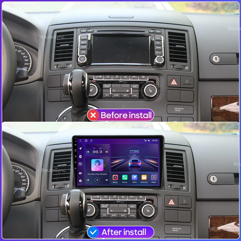 Picture 3: Car Multimedia Player for Volkswagen VW Multivan T5 2003 2004 2005 - 2015 Android Radio Carplay Auto 2din GPS Navigation Stereo