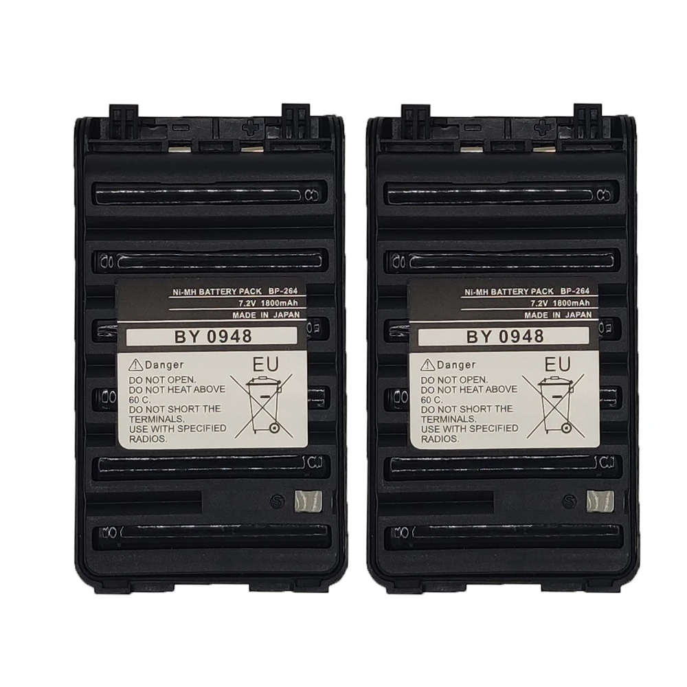 BP-264 Ni-Mh Battery 1800mAh 7.2V For ICOM Walkie Talkie IC-V80 IC-V80E IC-U80E IC-F4008 IC-F3008 IC-T70E Two Way Radios BP264