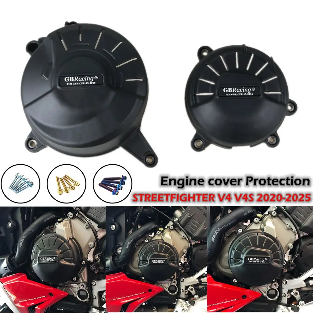 

Крышка двигателя мотоцикла, защитный чехол для чехла GB Racing для DUCATI STREETFIGHTER V4 V4S 2020-2021-2022-2023-2024-2025